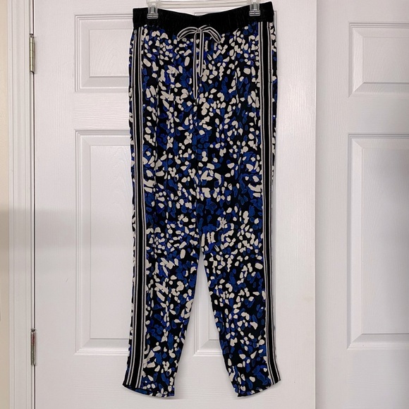 3.1 Phillip Lim 100% Silk Flowy Elastic Waist Pull On Pants Sz 6 - Picture 1 of 5